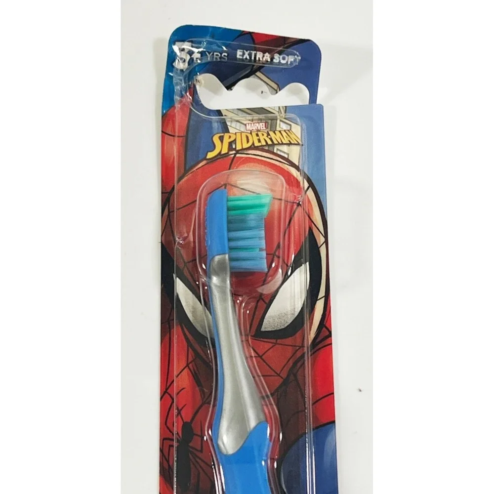 Oral B Toothbrush Stages Kids 3+ Marvel‎ Spider-Man Gray Blue